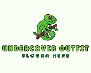 Wild Chameleon Lizard logo