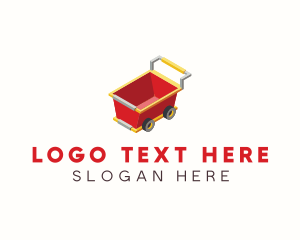 3D Wheel Cart  Logo