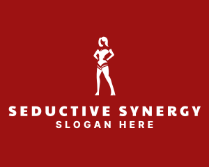 Sexy Lingerie Lady logo design