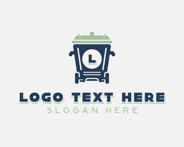 Trash Bin logo example 2