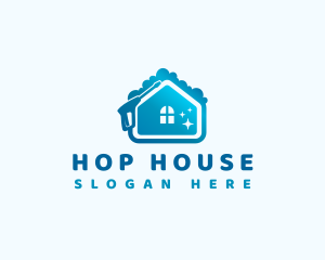 House Pressure Wash  logo design