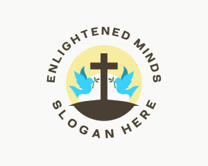 Dove Cross Religion logo