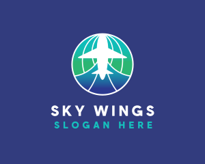 Global Airline Travel logo design