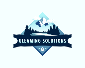 Scenery Mountain Outdoor logo design