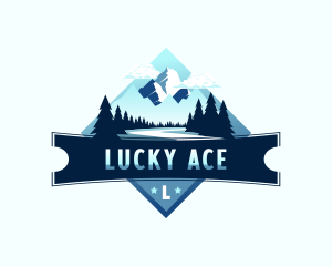 Scenery Mountain Outdoor logo design