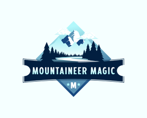 Scenery Mountain Outdoor logo design