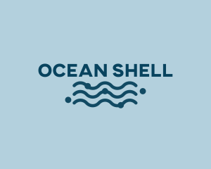 Ocean Waves Wordmark logo design