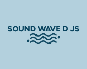 Ocean Waves Wordmark logo design