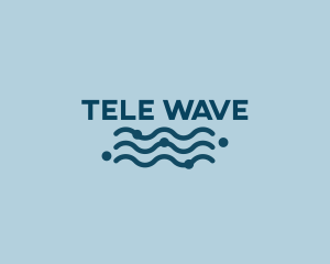 Ocean Waves Wordmark logo design