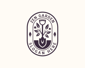 Garden Landscaping Shovel logo design