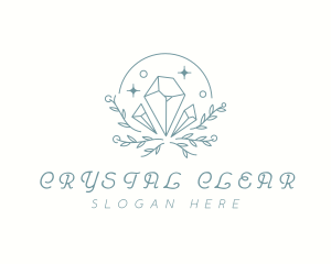 Leaf Crystal Boutique logo design