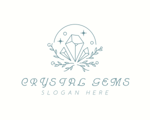 Leaf Crystal Boutique logo design