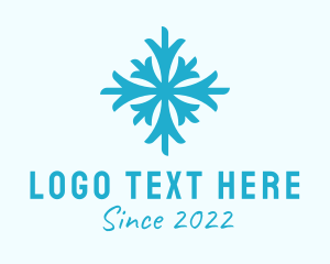 Blue Cold Snowflake  logo