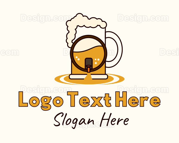 Beer Mug Barrel Logo