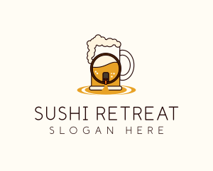 Beer Mug Barrel logo design