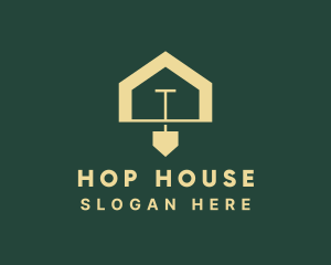 Shovel House Construction logo design