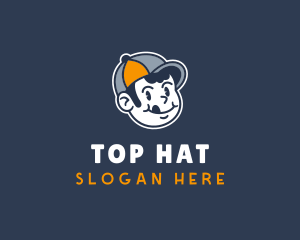 Retro Boy Cap logo design