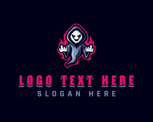 Ghost Halloween Cursing logo