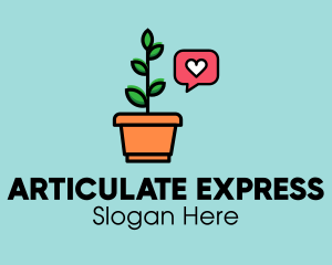 Plant Lover Notification logo design