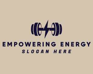 Energy Barbell Fitness logo design