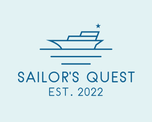 Sea Transport Yacht  logo design