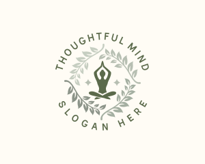 Leaf Yoga Wellness logo design