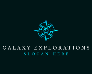 Eye Compass Navigation logo design