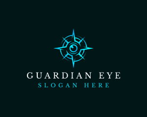 Eye Compass Navigation logo design