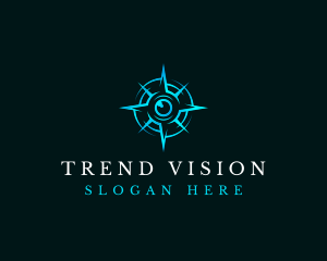 Eye Compass Navigation logo design