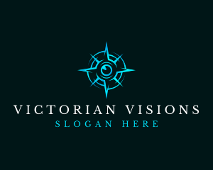 Eye Compass Navigation logo design