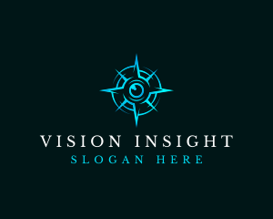 Eye Compass Navigation logo design