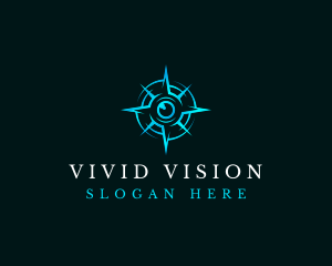 Eye Compass Navigation logo design