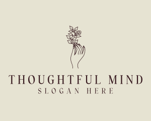 Hand Flower Spa logo design