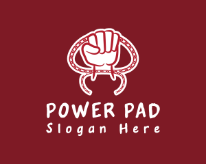 Power Fist Chain logo design