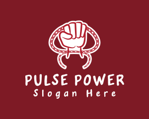 Power Fist Chain logo design