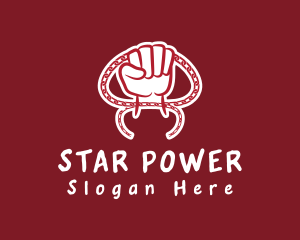 Power Fist Chain logo design