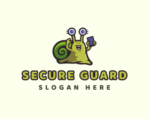 Snail Smartphone Gadget Logo