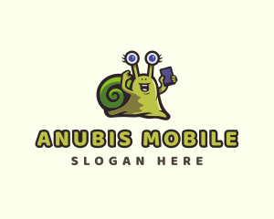 Snail Smartphone Gadget logo design