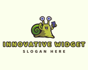 Snail Smartphone Gadget logo design