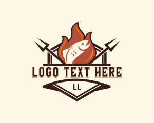 Gourmet Fish Barbecue logo