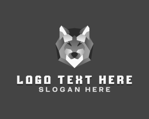 Geometric Gradient Wolf logo