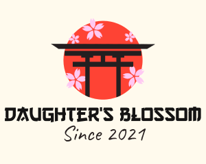 Japanese Flower Architecture  logo design