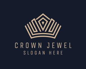 Luxury Crown Tiara logo design