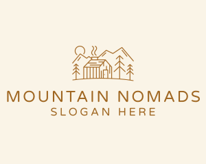 Nature Mountain Travel logo design