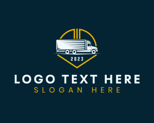 Shipping Transport Truck logo