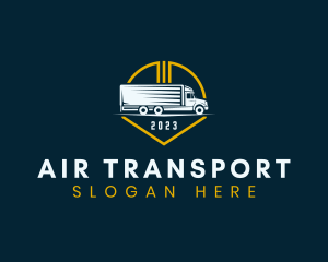 Shipping Transport Truck logo design