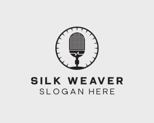 Studio Microphone Broadcast logo design