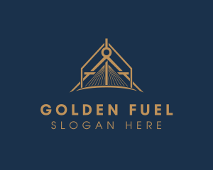 Golden Bridge Compass logo design