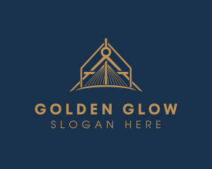 Golden Bridge Compass logo design