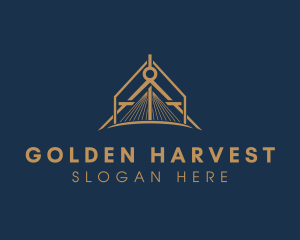 Golden Bridge Compass logo design